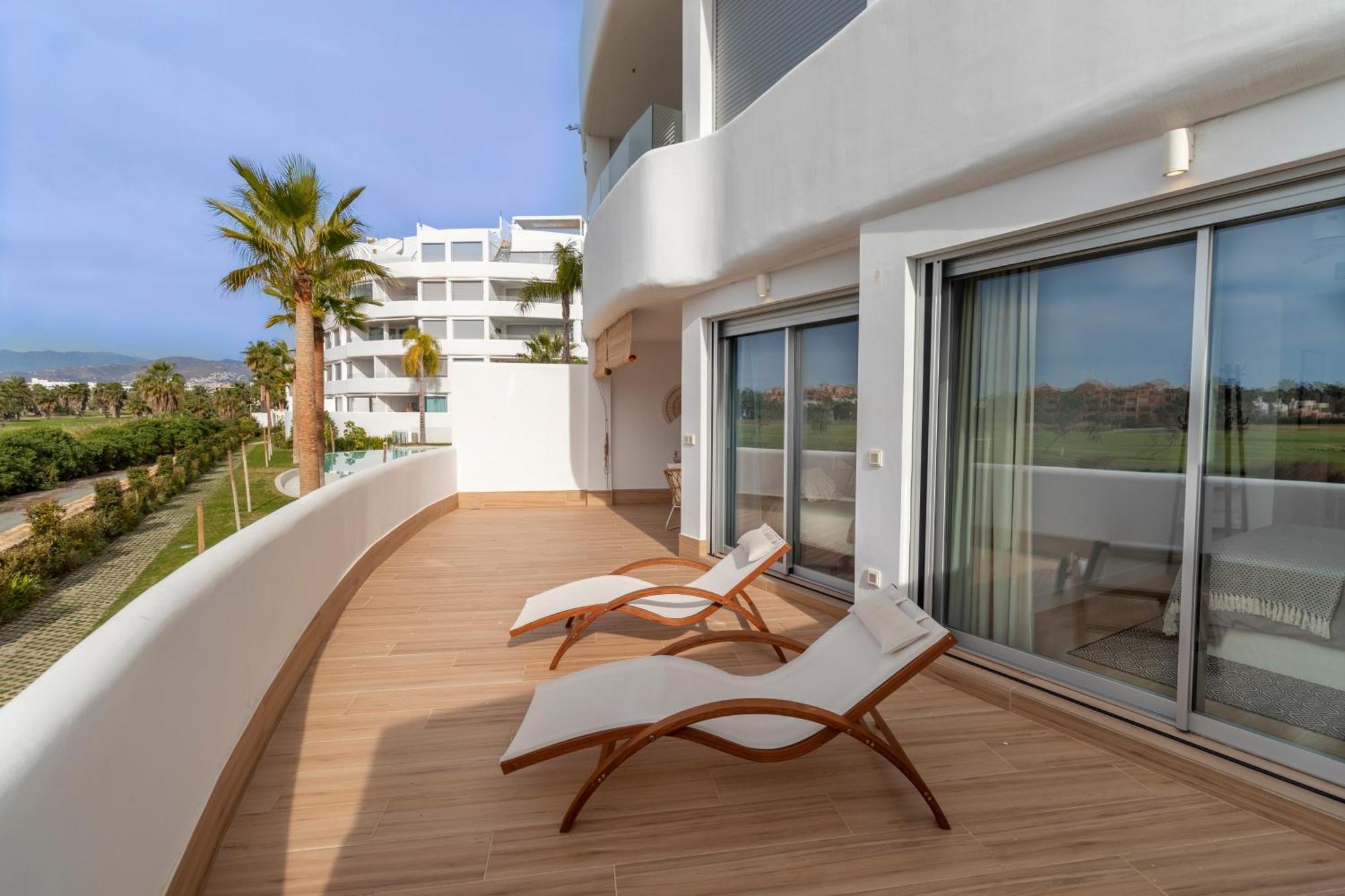 Rentitspain Apartamento Serena Terraza Con Vista A Golf モトリル エクステリア 写真