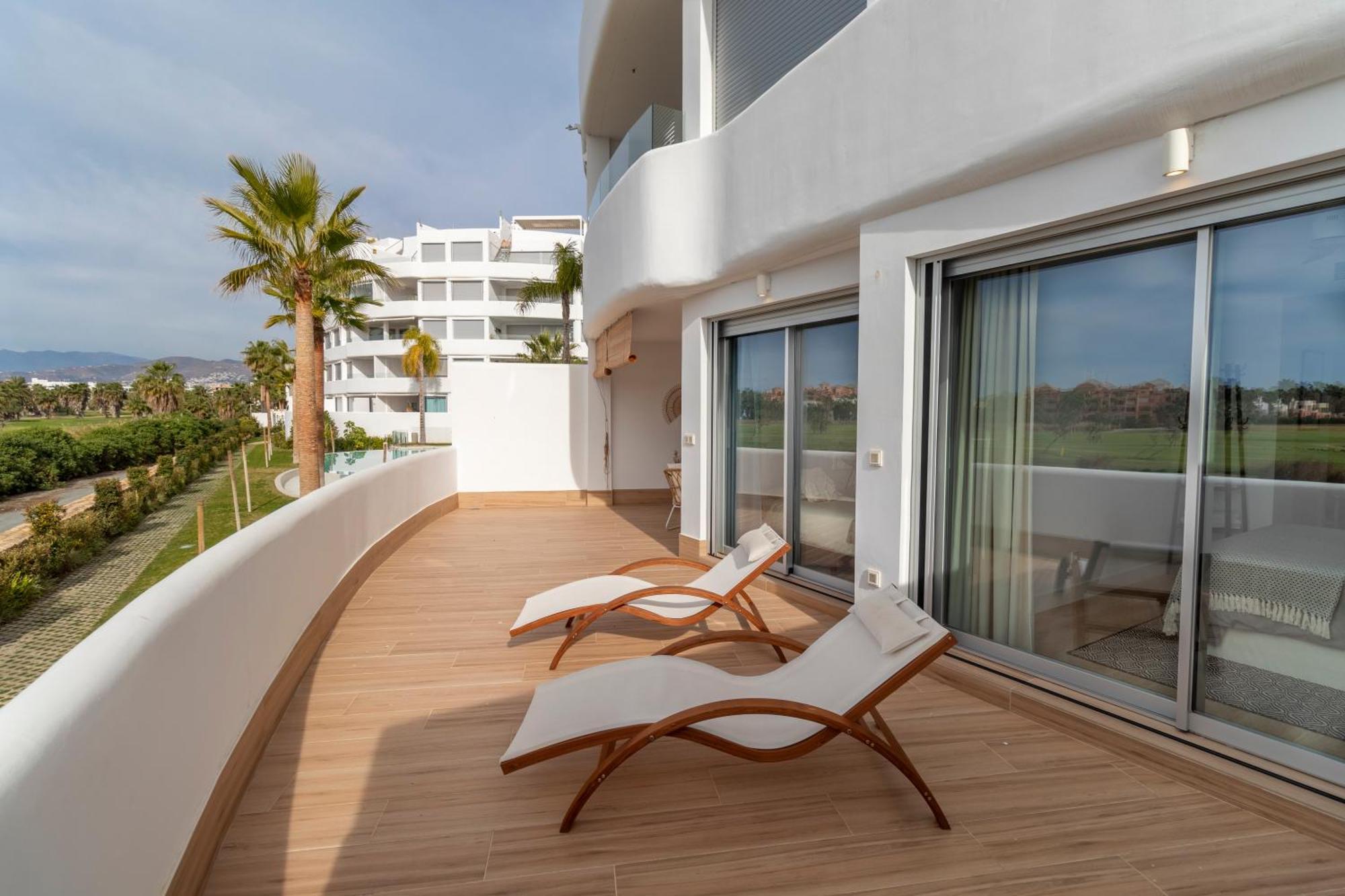 Rentitspain Apartamento Serena Terraza Con Vista A Golf モトリル エクステリア 写真