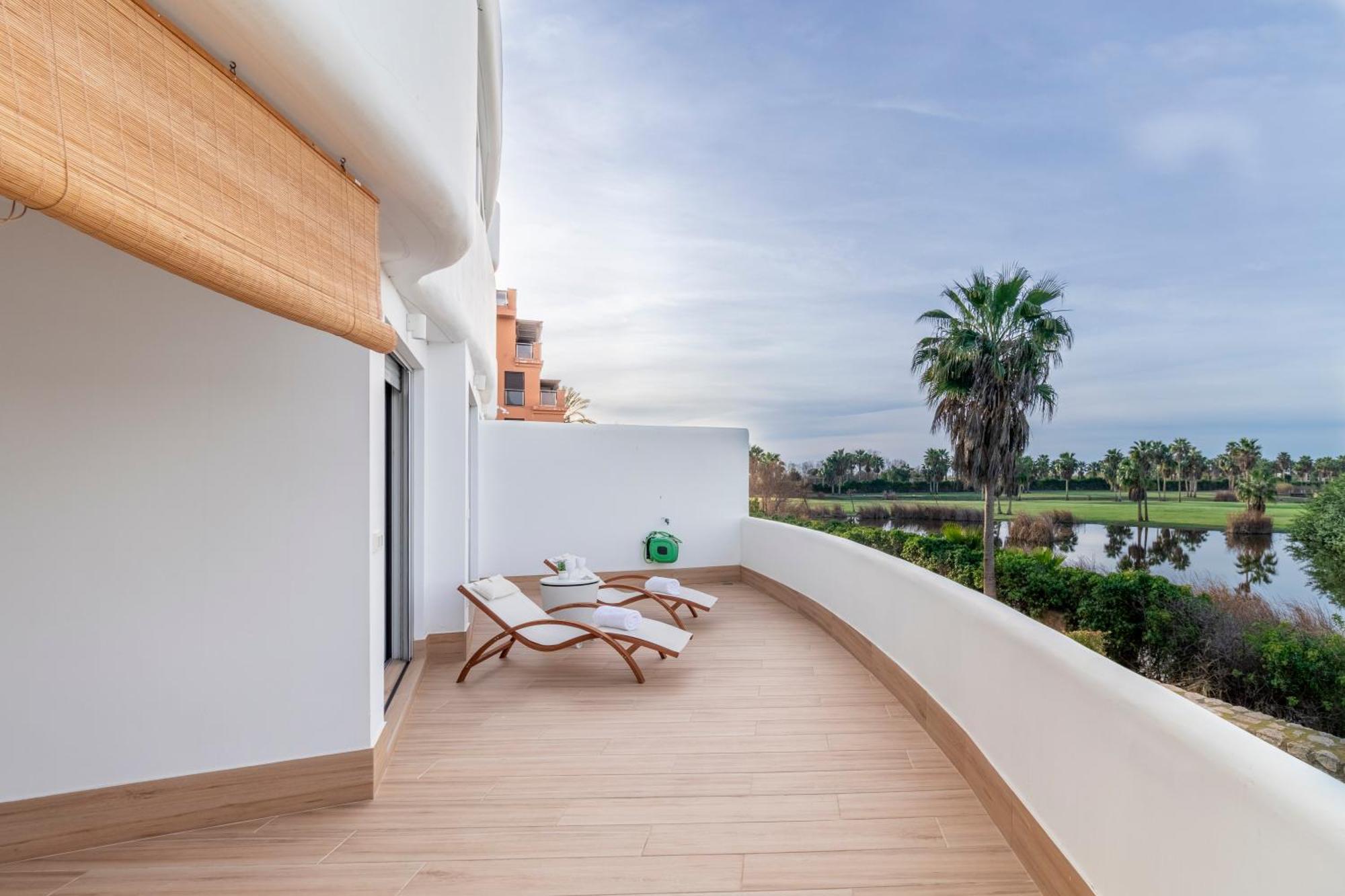 Rentitspain Apartamento Serena Terraza Con Vista A Golf モトリル エクステリア 写真