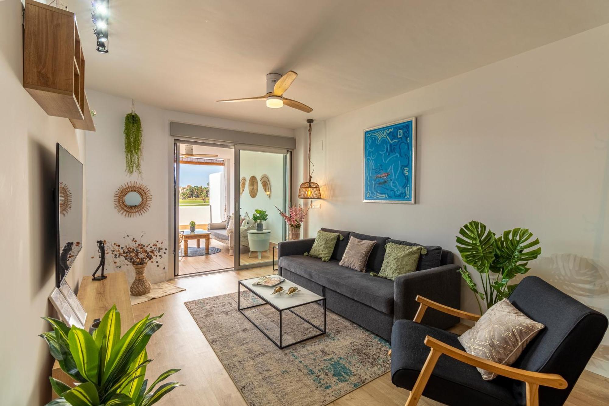 Rentitspain Apartamento Serena Terraza Con Vista A Golf モトリル エクステリア 写真